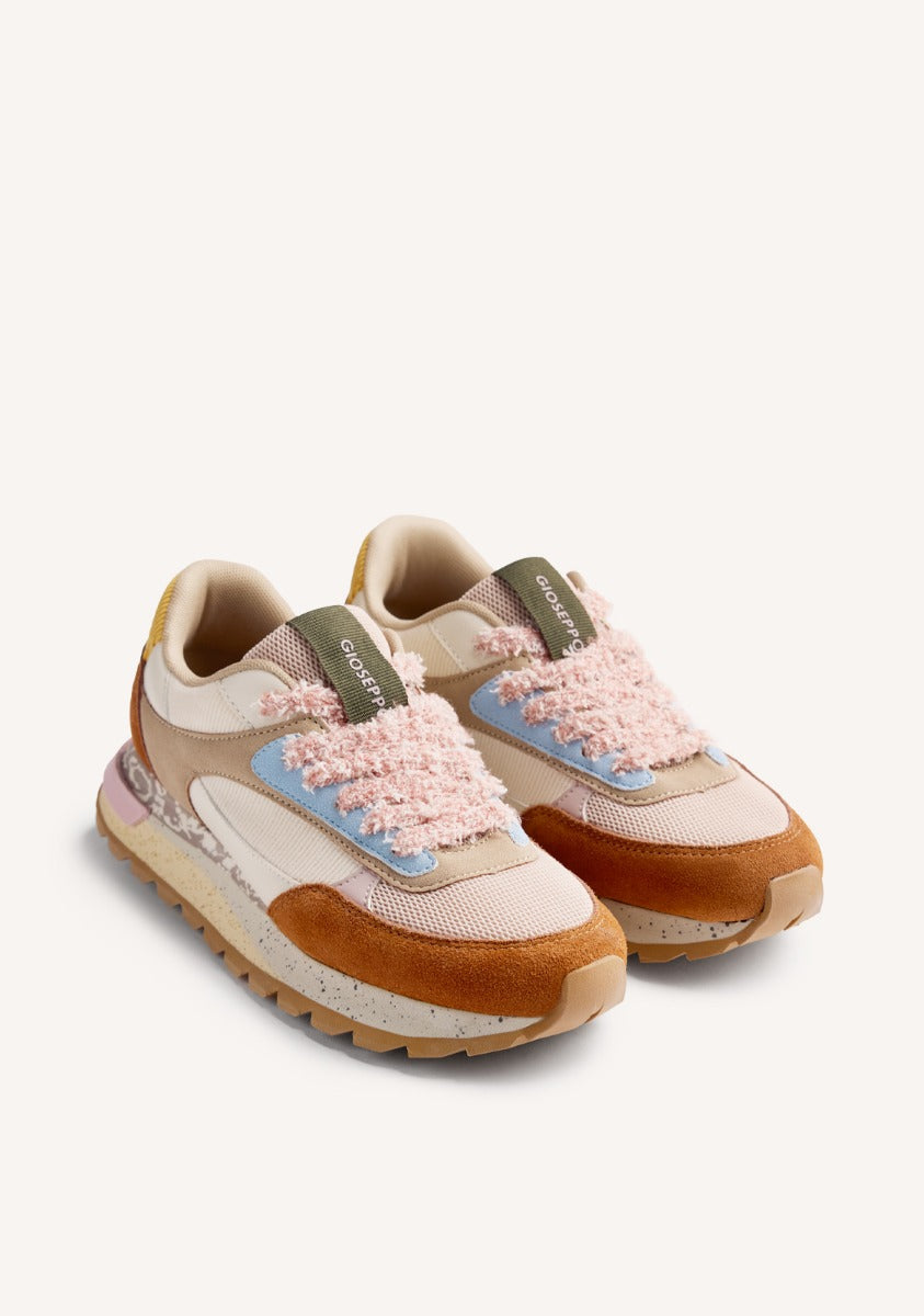 LEATHER AND CORDUROY SNEAKERS KELLIHER
