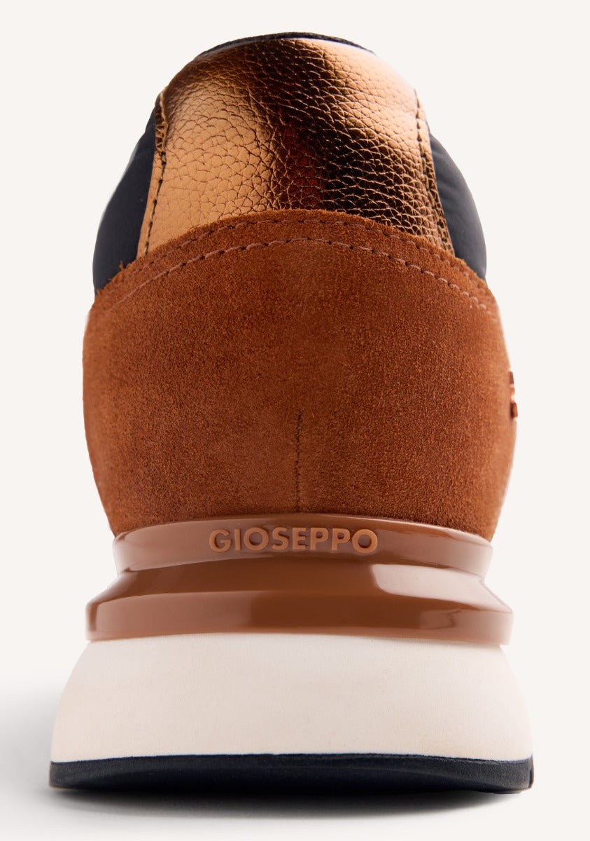 WEDGE LEATHER SNEAKERS HEMLOCK