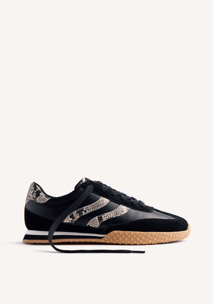 ANIMAL PRINT LEATHER SNEAKERS GLADWIN