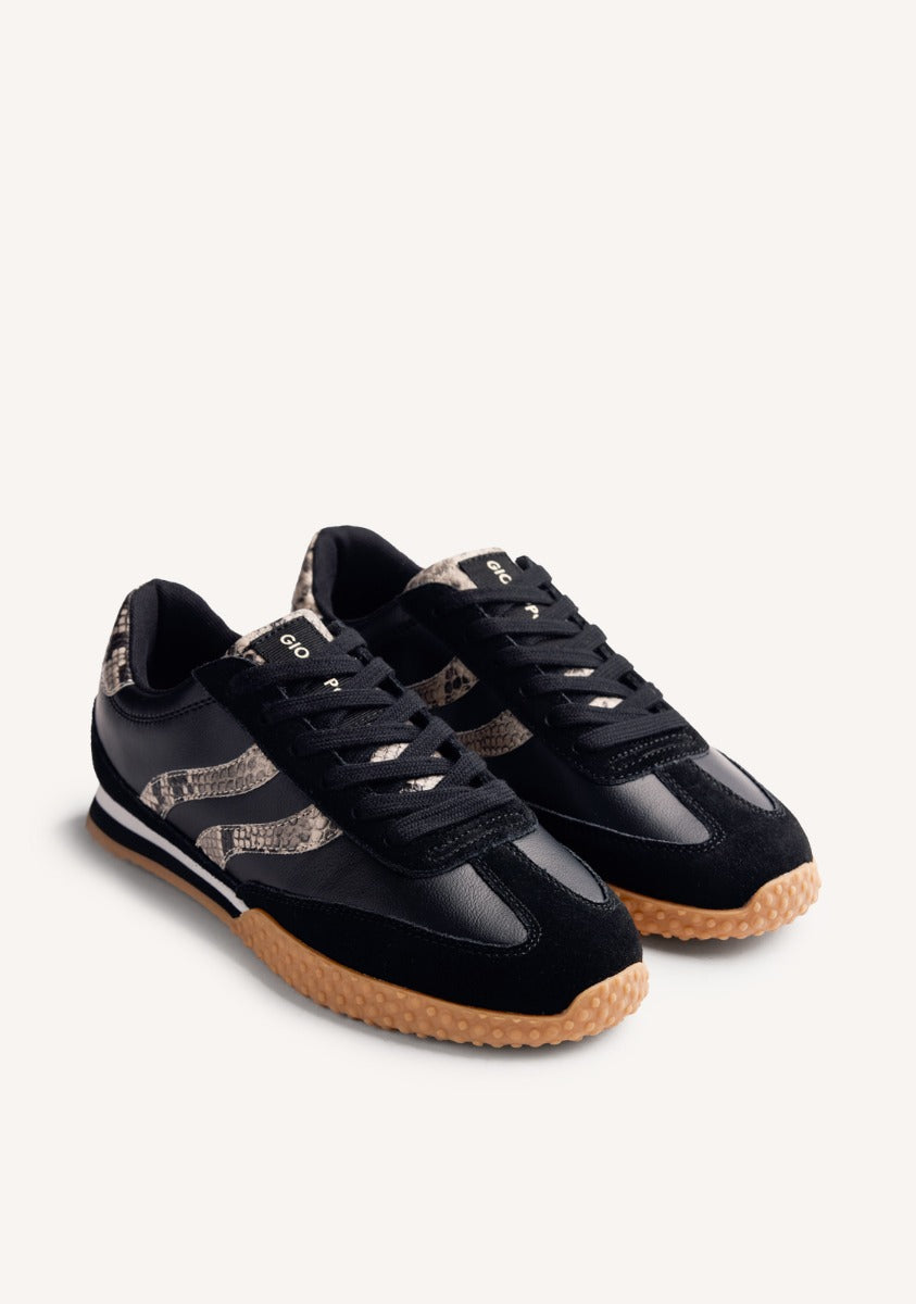ANIMAL PRINT LEATHER SNEAKERS GLADWIN