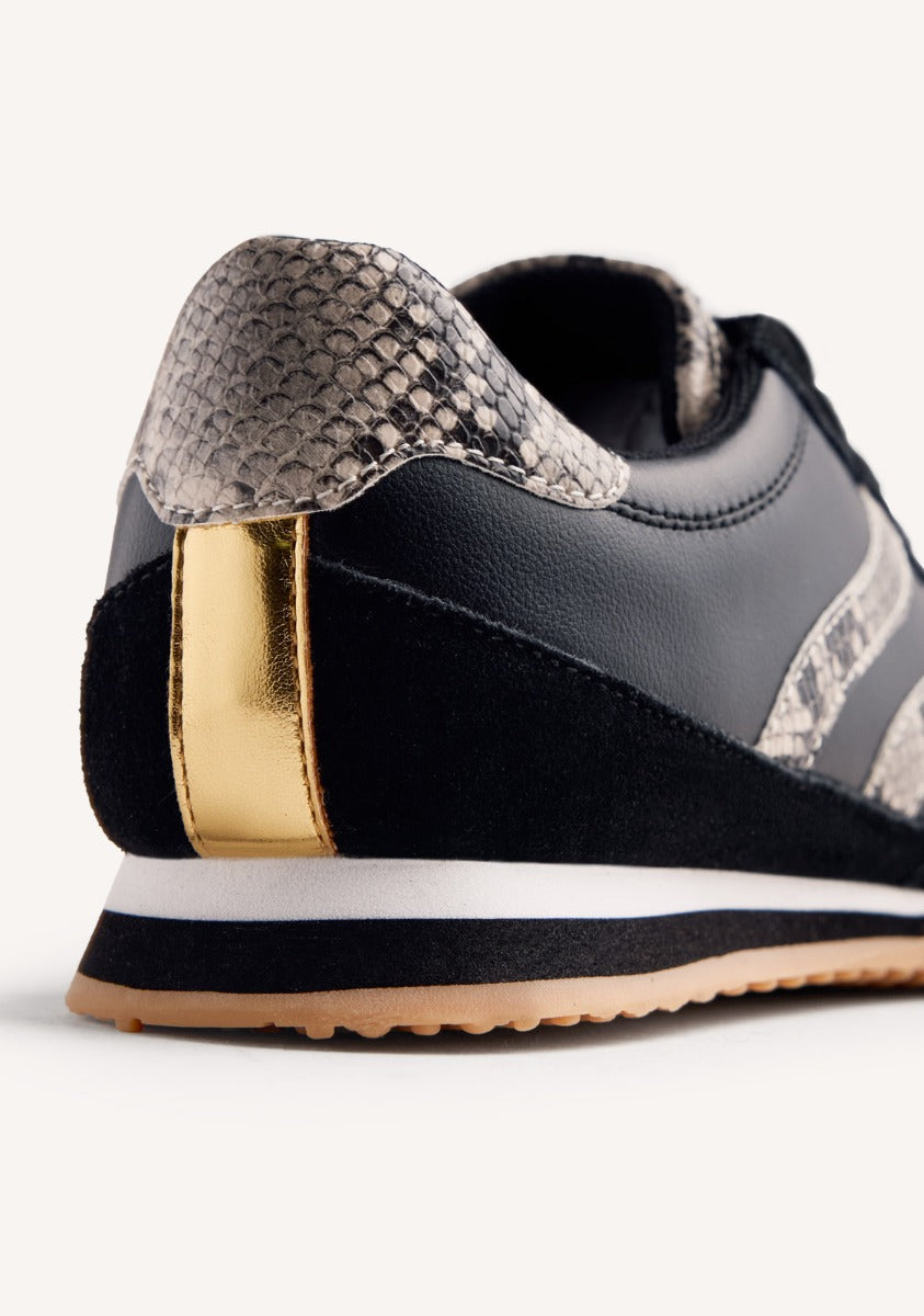 ANIMAL PRINT LEATHER SNEAKERS GLADWIN