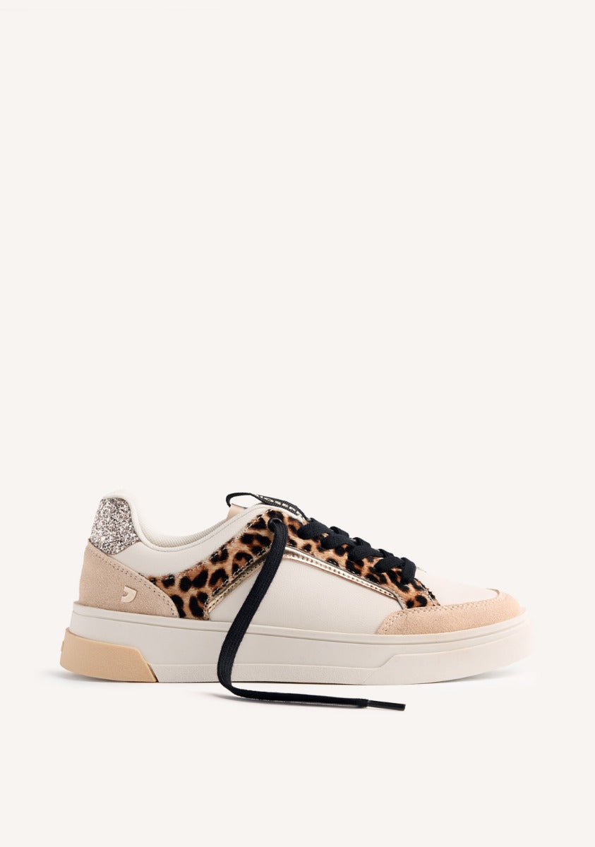 ANIMAL PRINT LEATHER SNEAKERS MORRICE
