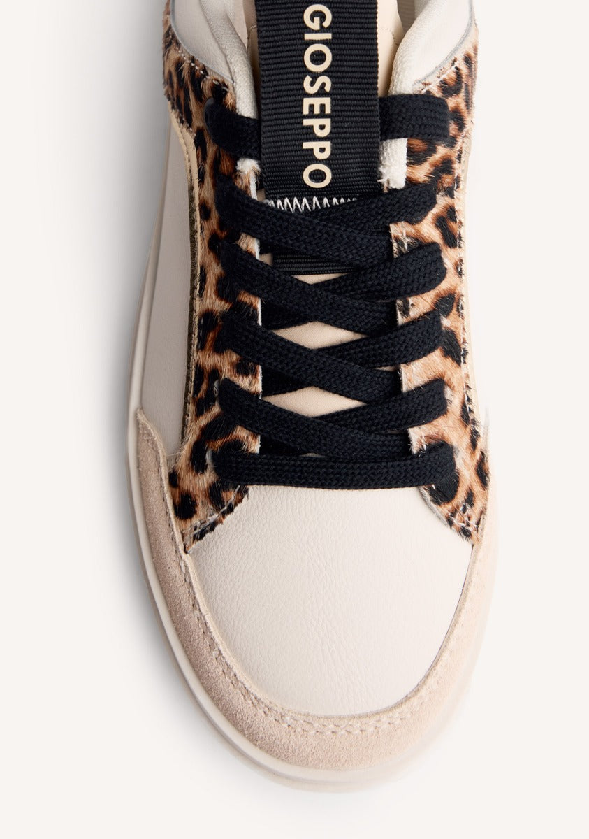 ANIMAL PRINT LEATHER SNEAKERS MORRICE