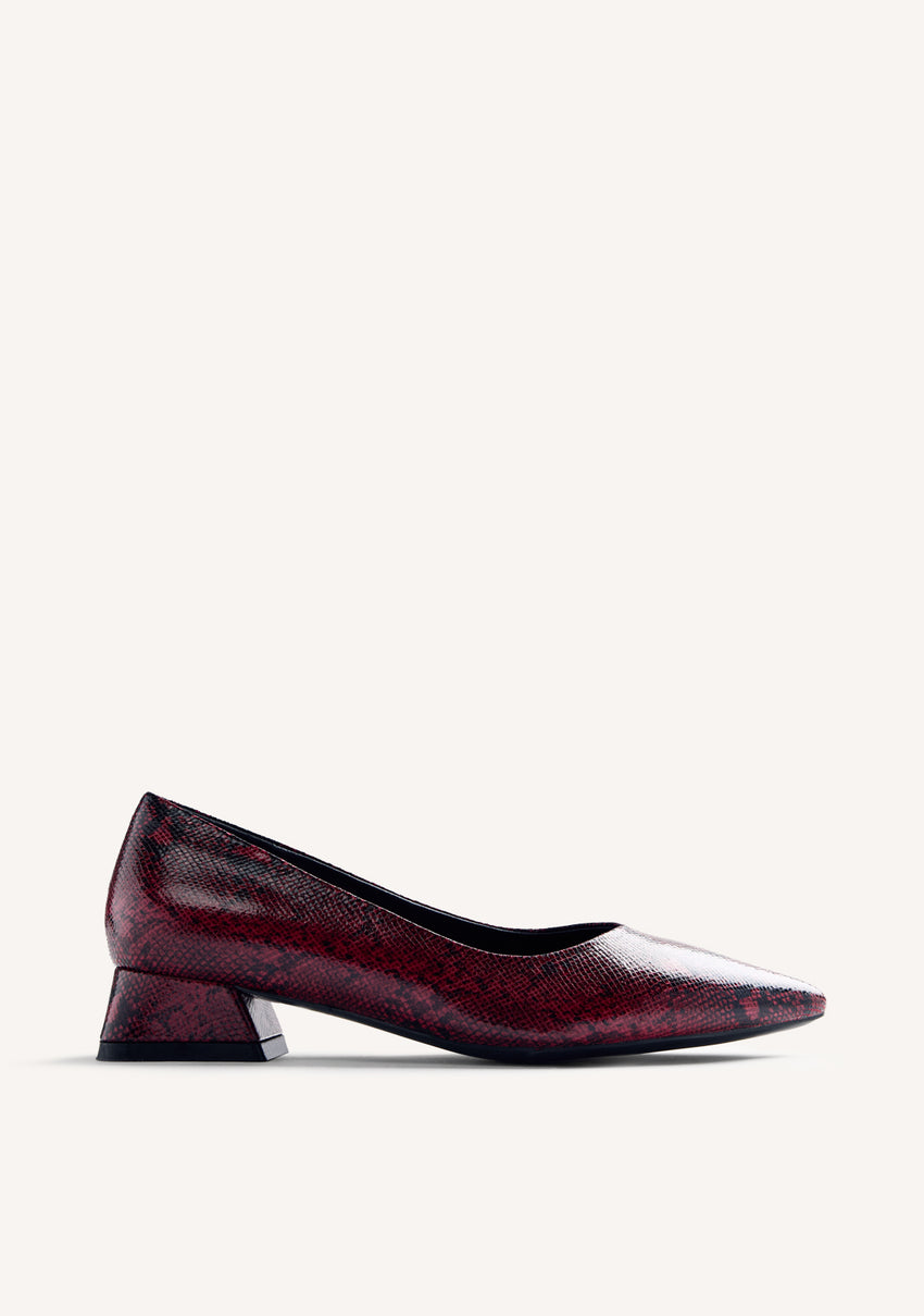 SNAKE EFFECT HEELED SHOES MESICK