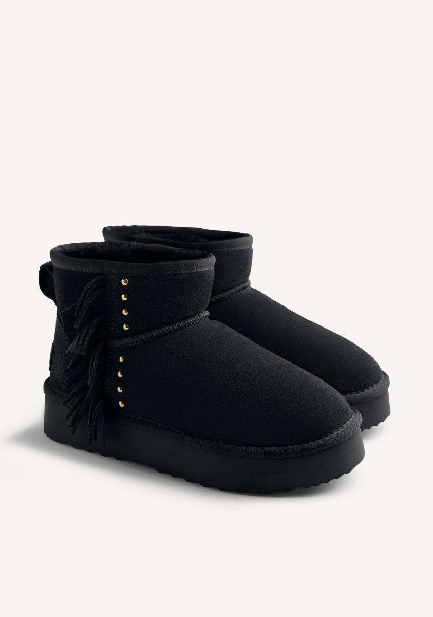 AUSTRALIAN LEATHER BOOTS FRINGES GRASSTON