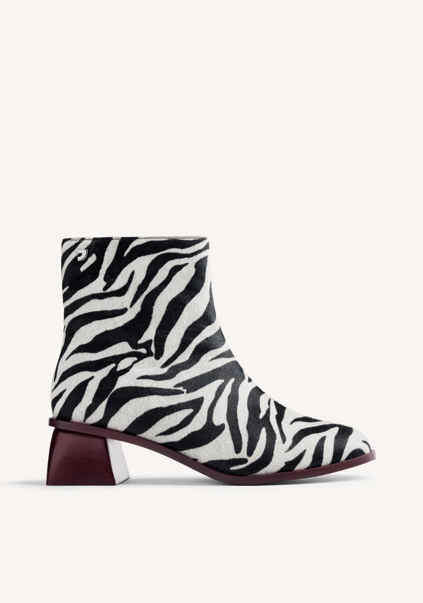 ANIMAL PRINT LEATHER BOOTS REMER