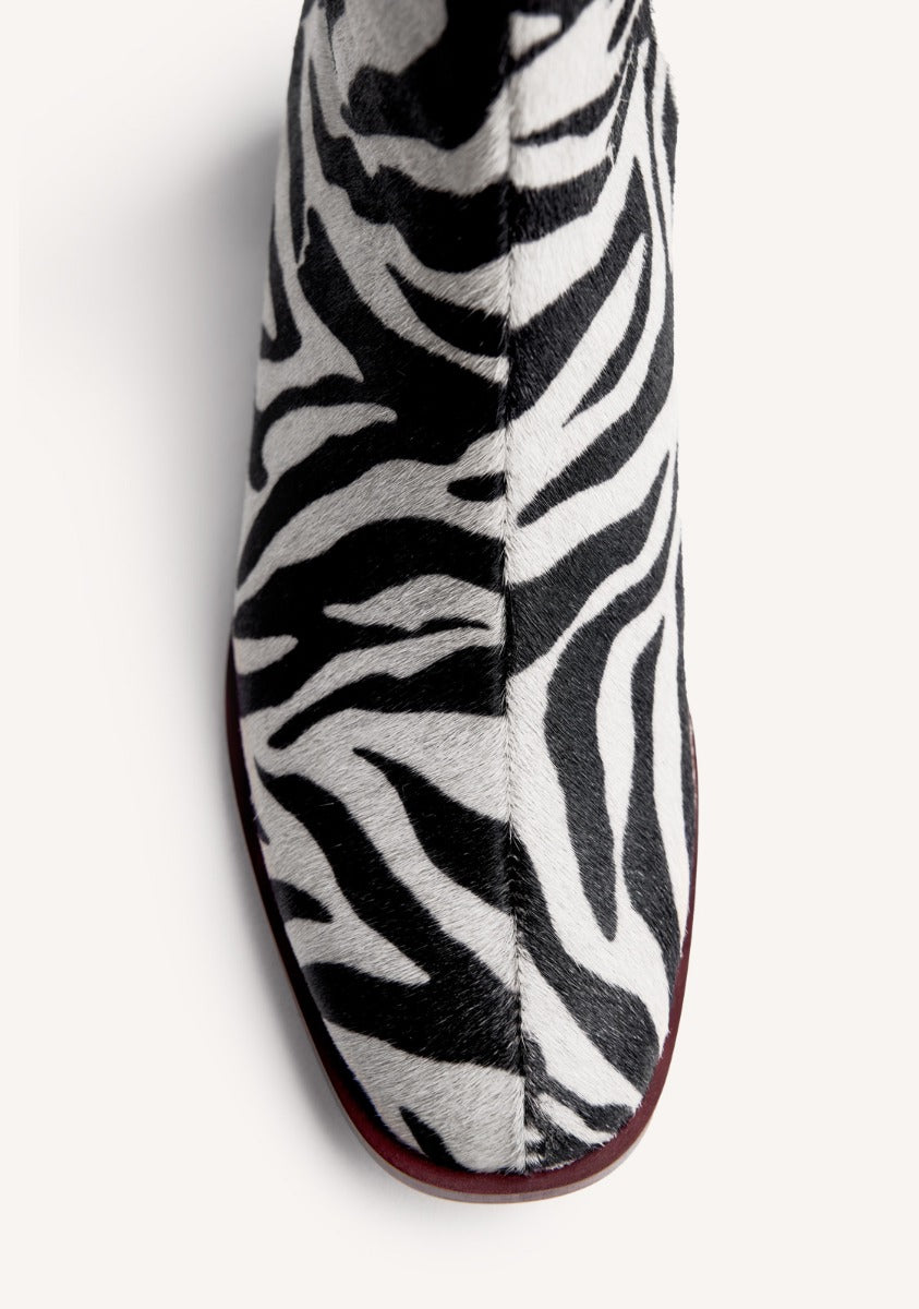 ANIMAL PRINT LEATHER BOOTS REMER