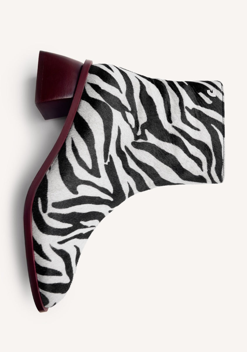 ANIMAL PRINT LEATHER BOOTS REMER