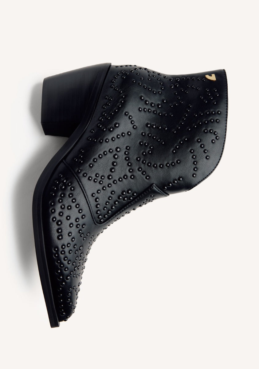STUDDED ANIMAL PRINTBOY BOOTS SHELVIN