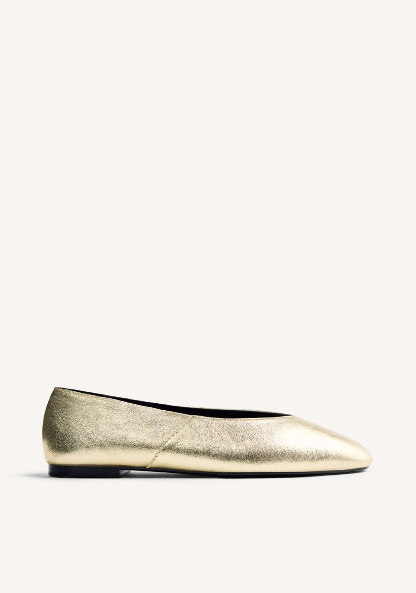 LEATHER BALLET FLATS HENDRUM