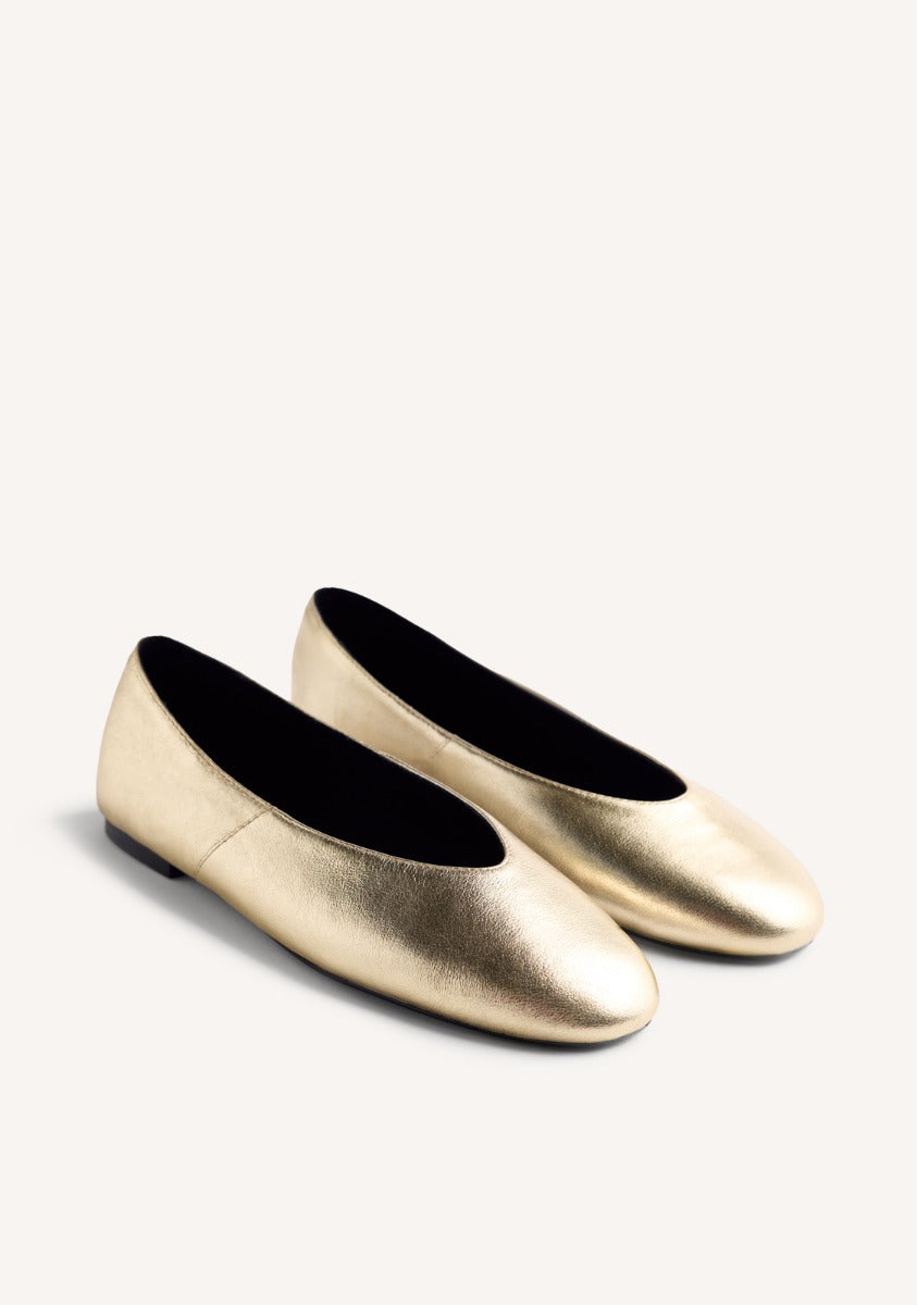 LEATHER BALLET FLATS HENDRUM