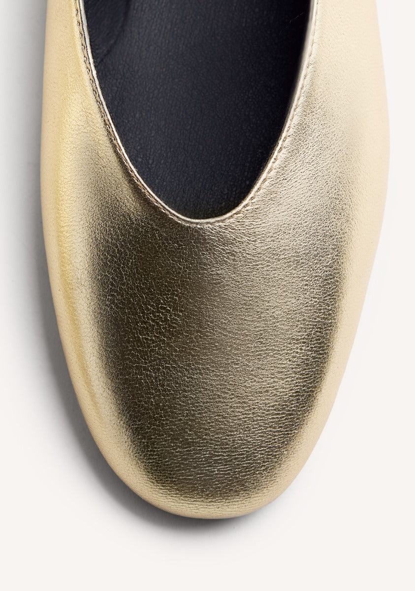 LEATHER BALLET FLATS HENDRUM