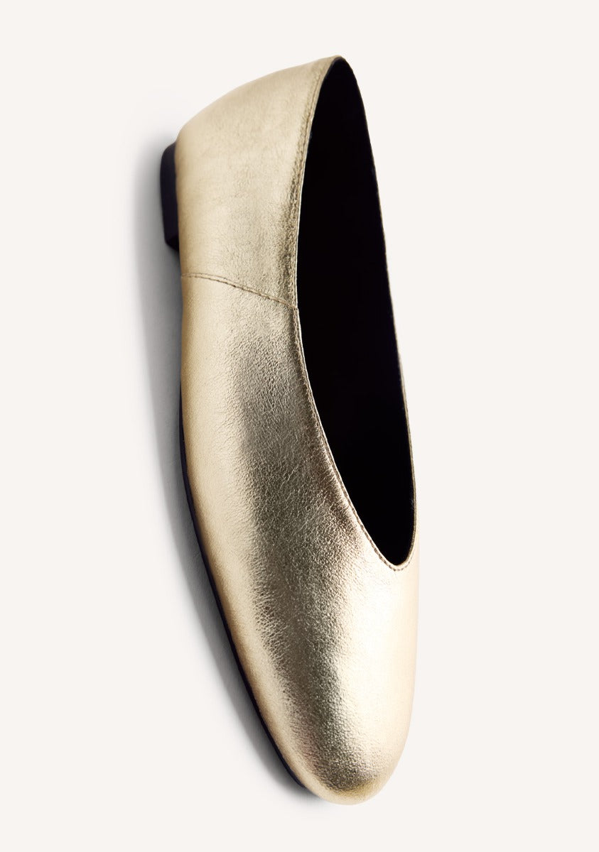 LEATHER BALLET FLATS HENDRUM