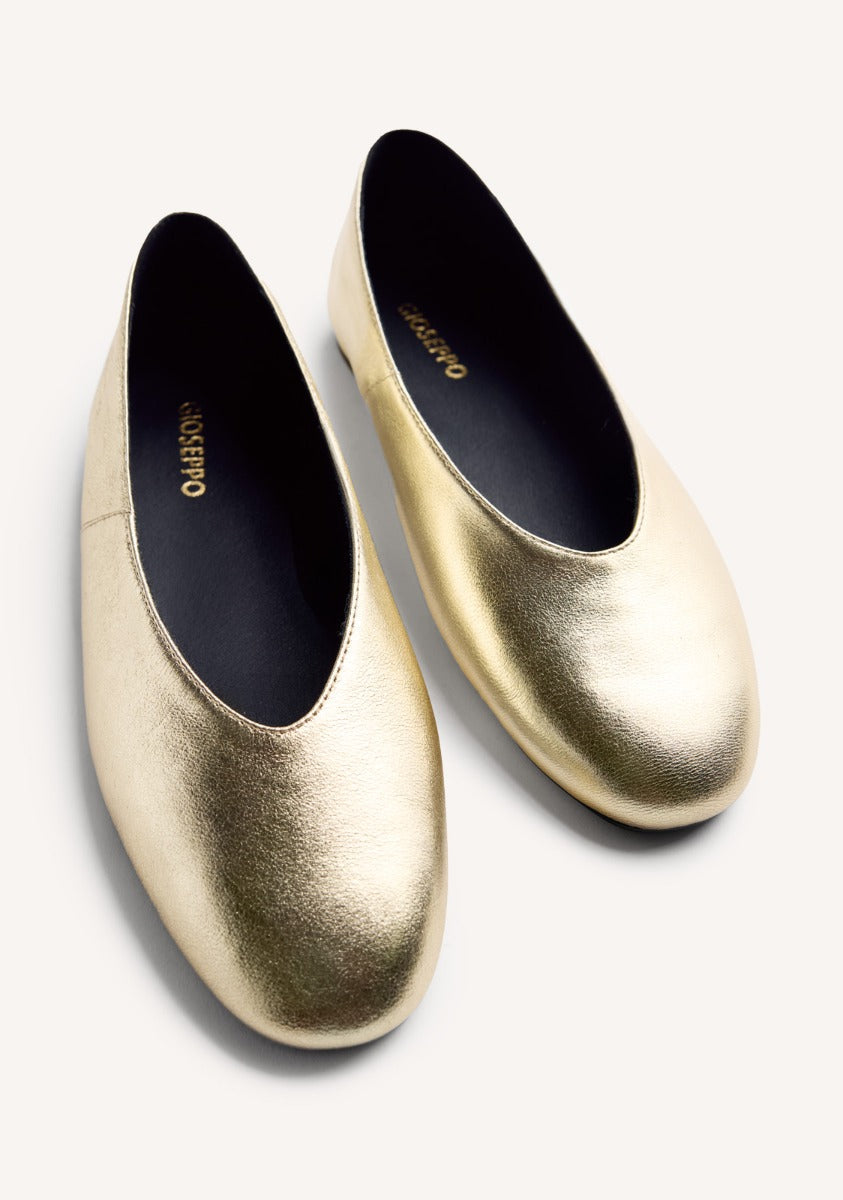 LEATHER BALLET FLATS HENDRUM