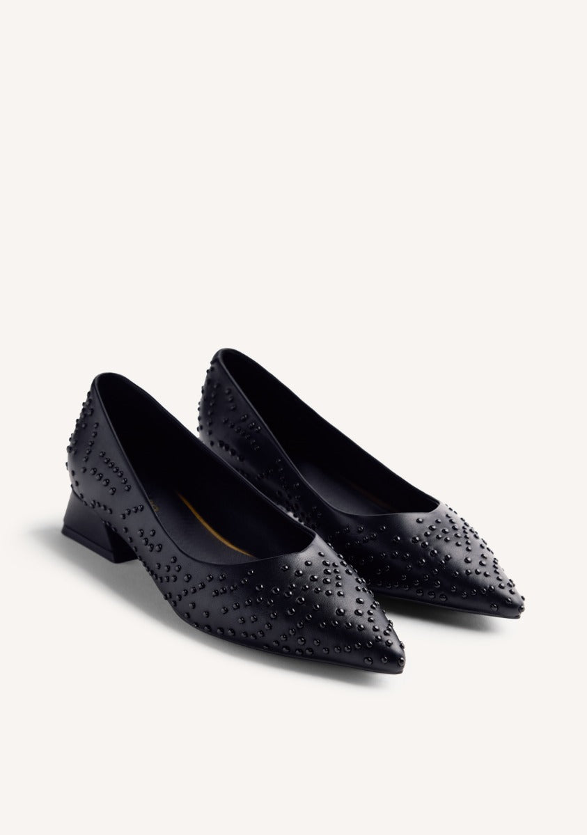 STUDDED HEELED SHOES MADELIA