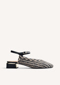 BRAIDED LEATHER SLINGBACK HEELED SHOES HOYT