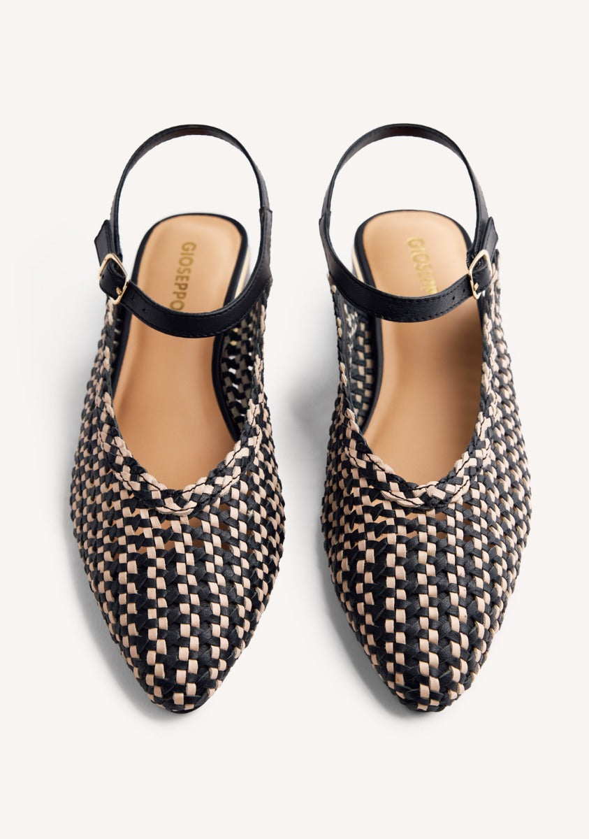 BRAIDED LEATHER SLINGBACK HEELED SHOES HOYT