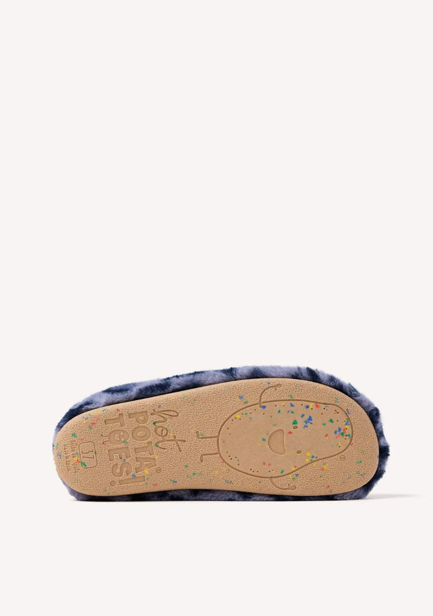 ANIMAL PRINT FUR HOUSE SLIPPERS AUDUBON
