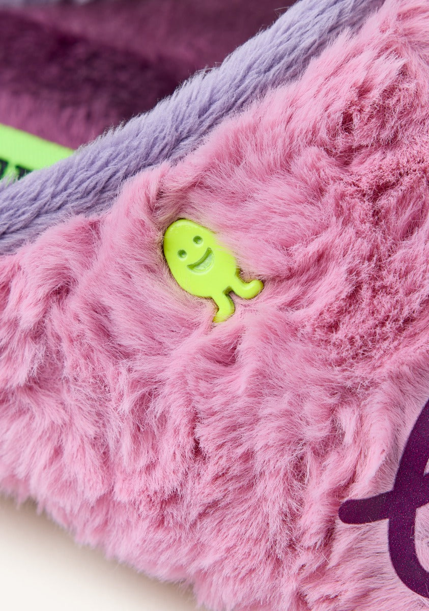FUR HOUSE SLIPPERS PHRASE LUPTON