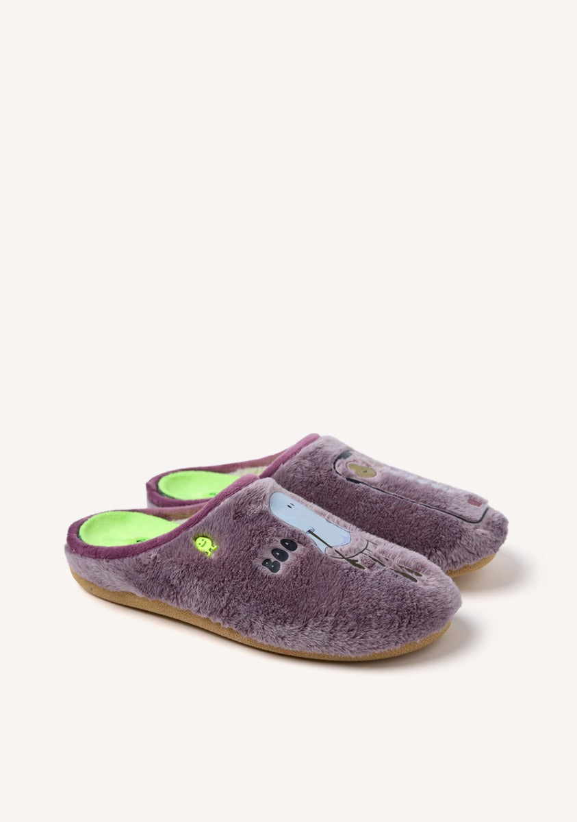 FUR HOUSE SLIPPERS DRAWING SLAYTON