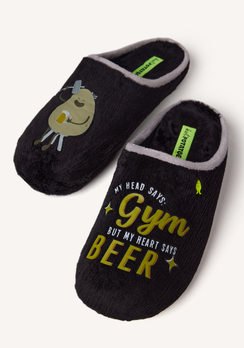 FUR HOUSE SLIPPERS DRAWING AND PHRASE RUTLEDGE