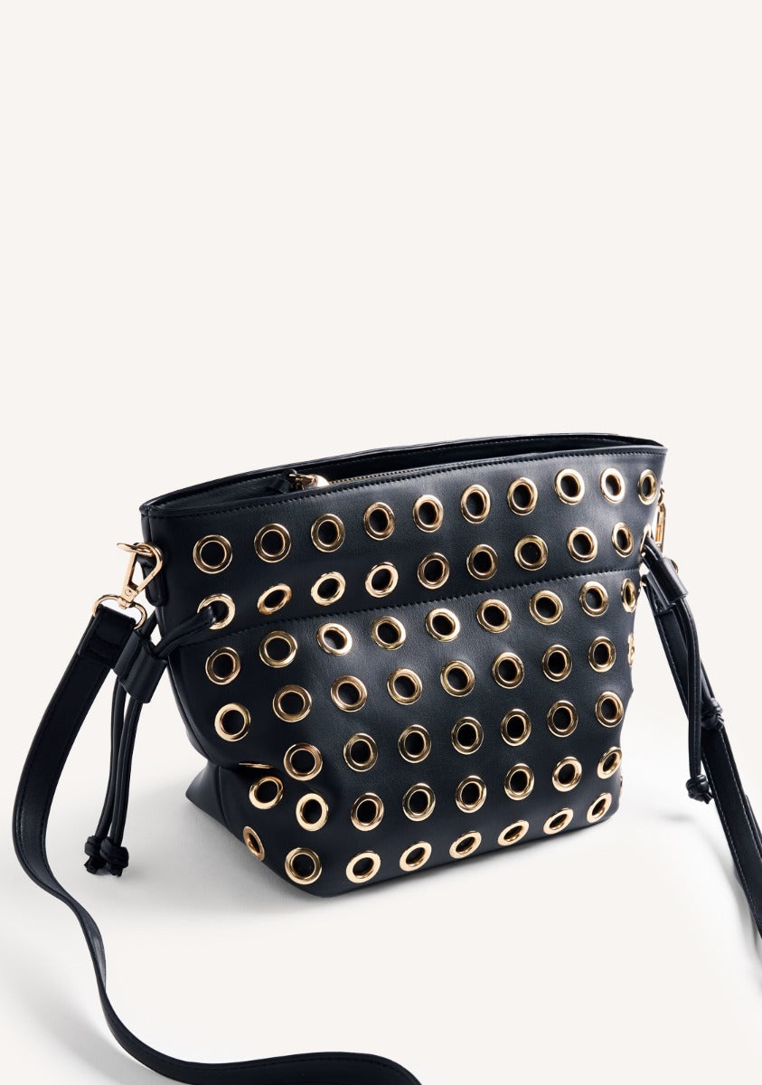 EYELET BUCKET BAG WAUBUN