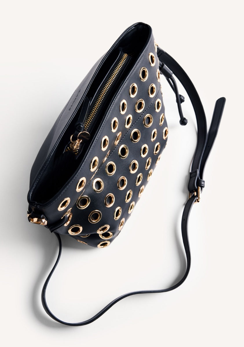 EYELET BUCKET BAG WAUBUN