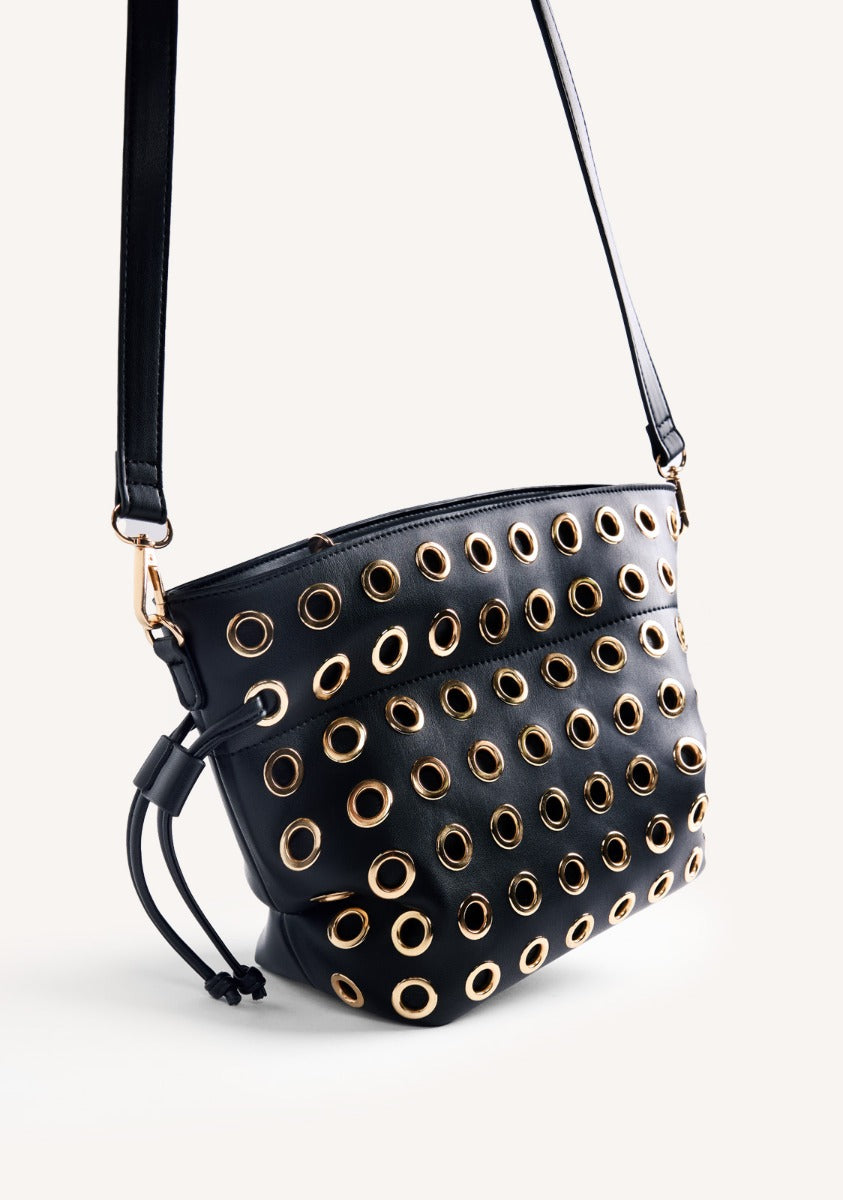 EYELET BUCKET BAG WAUBUN