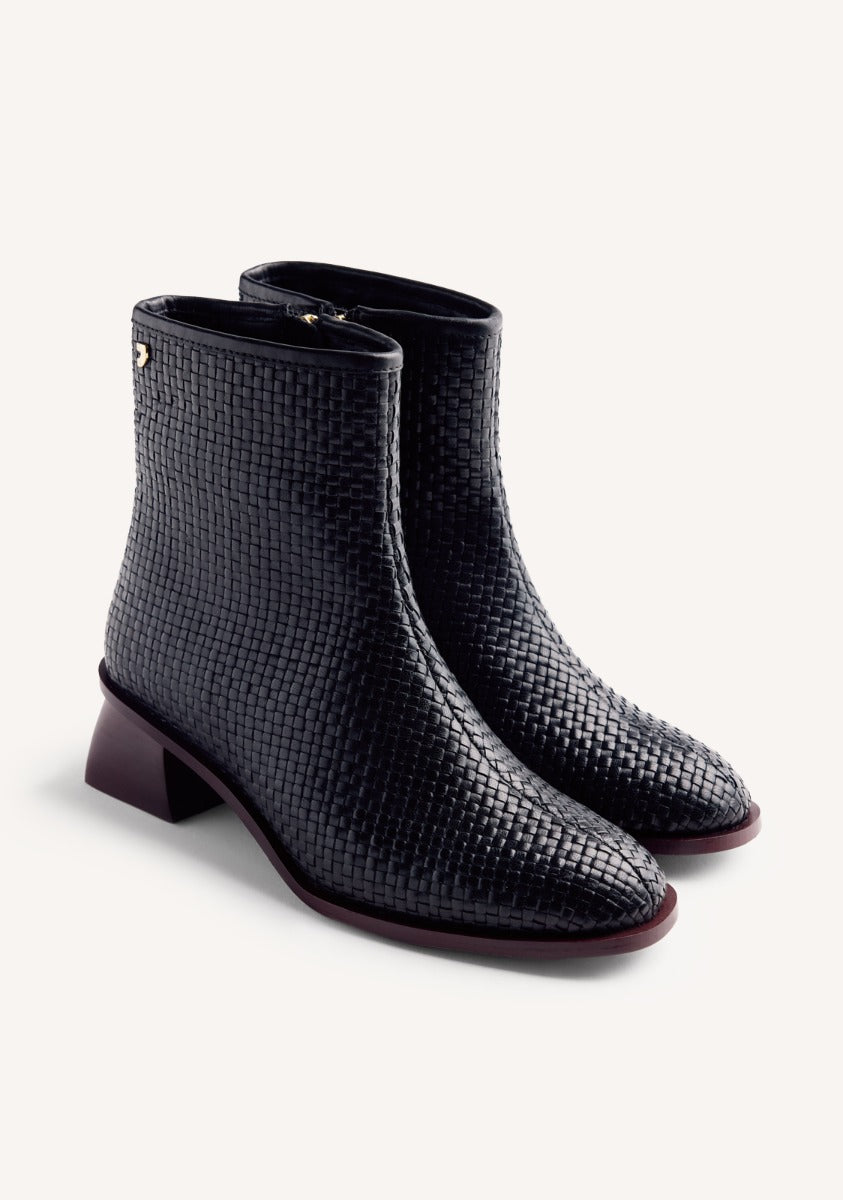 BRAIDED LEATHER BOOTS BEXLEY