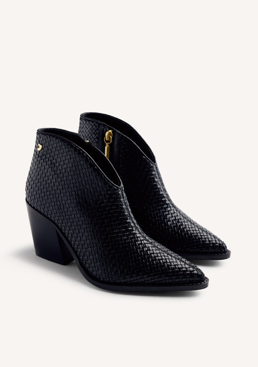 BRAIDED LEATHER BOOTS ERHARD