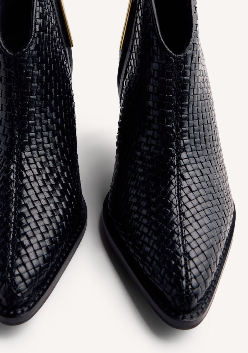 BRAIDED LEATHER BOOTS ERHARD