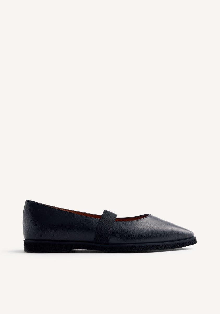 LEATHER BALLET FLATS LONSDALE
