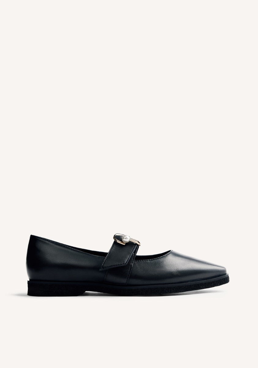 PEARL LEATHER BALLET FLATS ARVESON