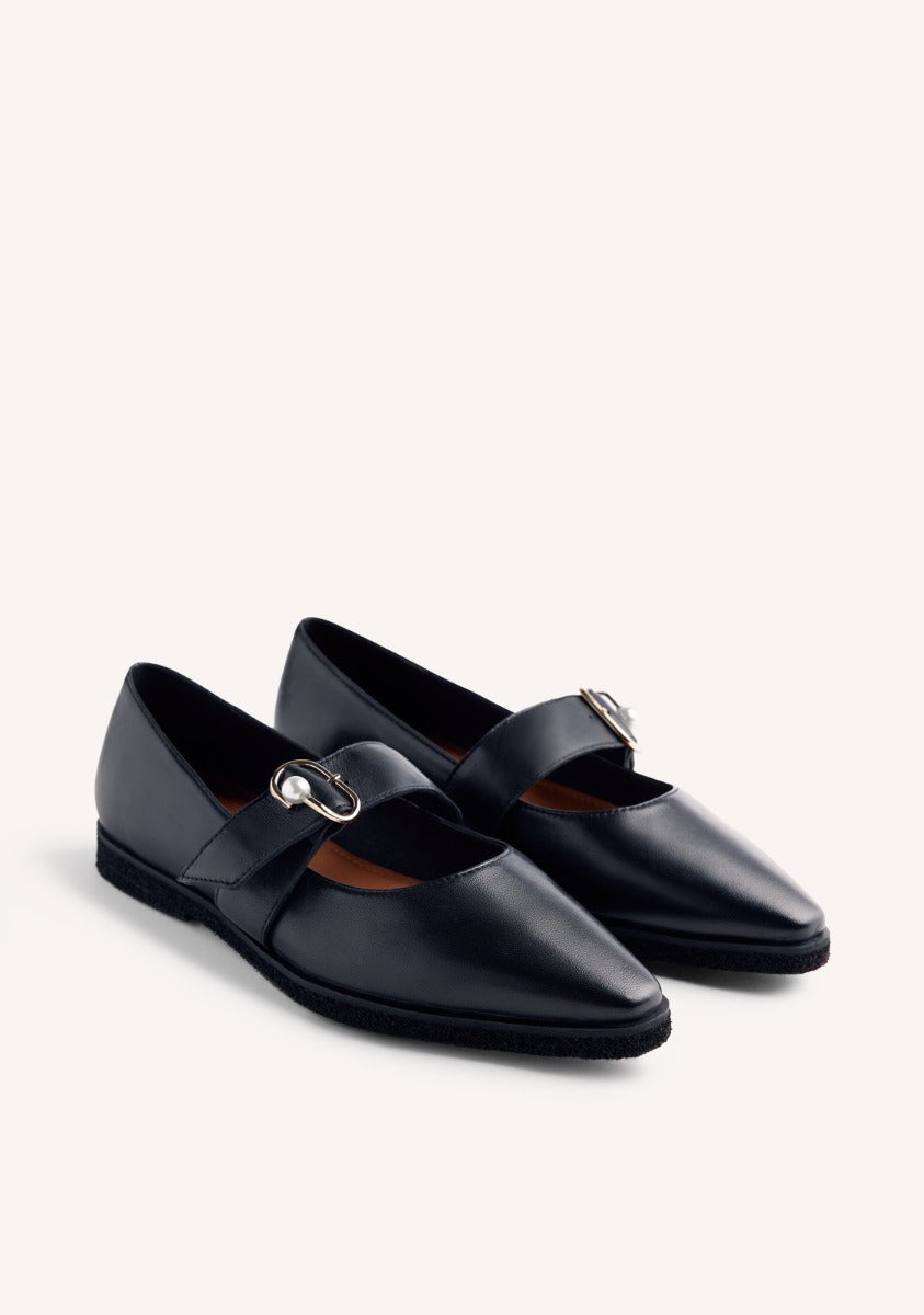 PEARL LEATHER BALLET FLATS ARVESON
