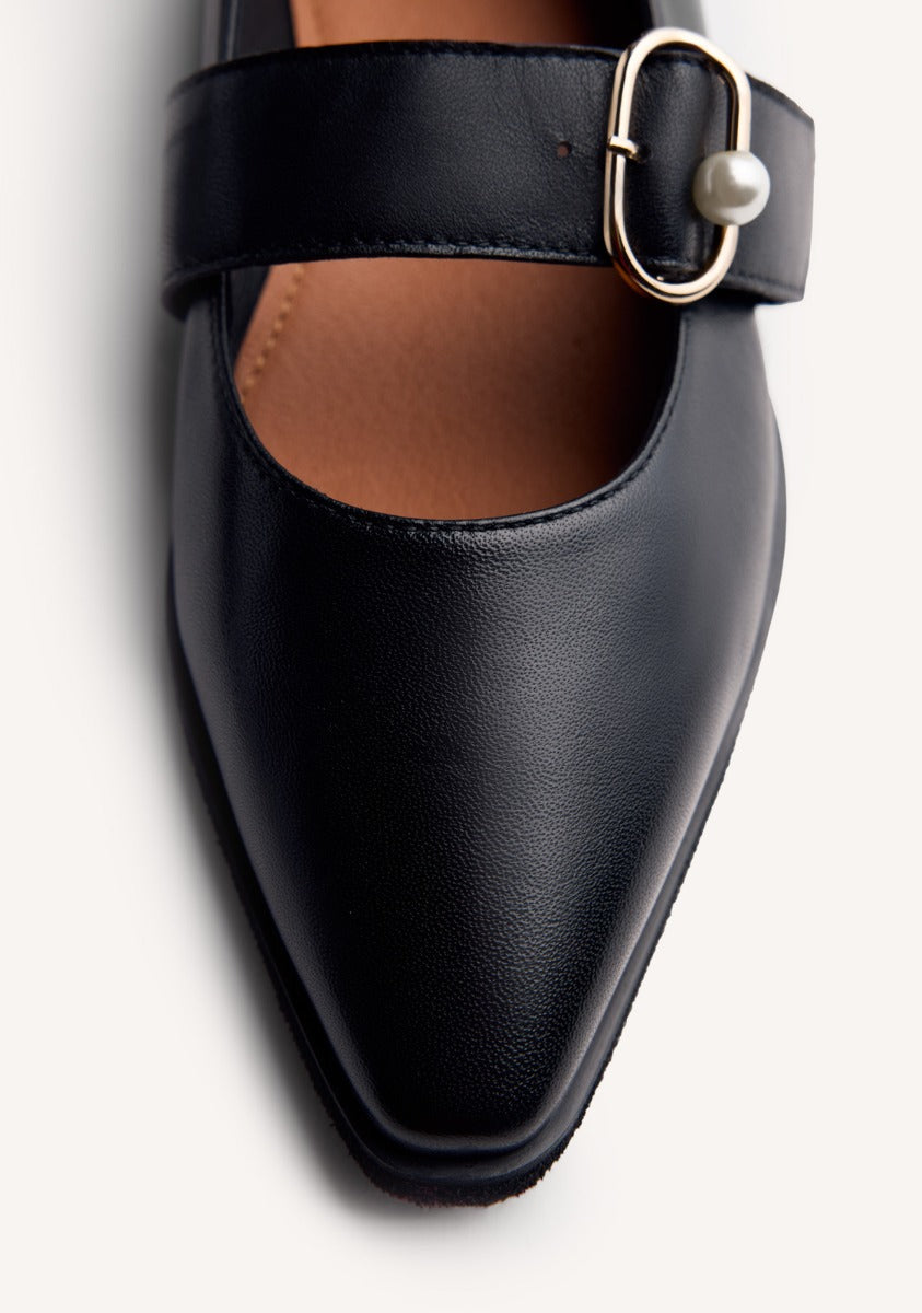 PEARL LEATHER BALLET FLATS ARVESON