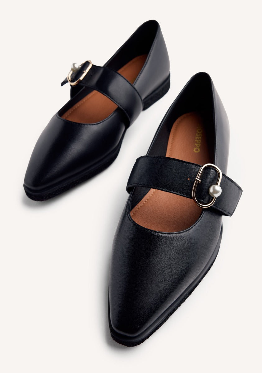 PEARL LEATHER BALLET FLATS ARVESON