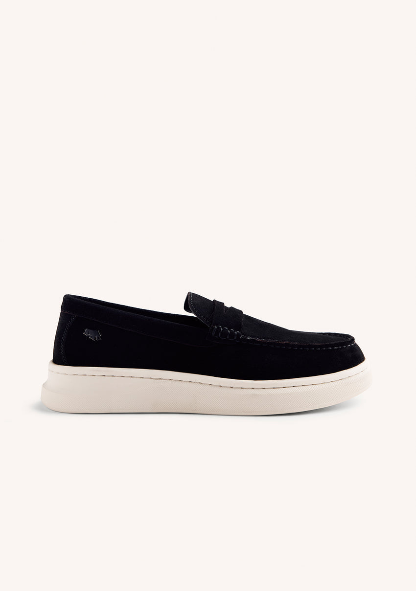 PLATFORM LEATHER LOAFERS HUBBELL