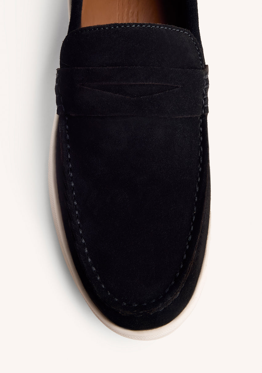 PLATFORM LEATHER LOAFERS HUBBELL