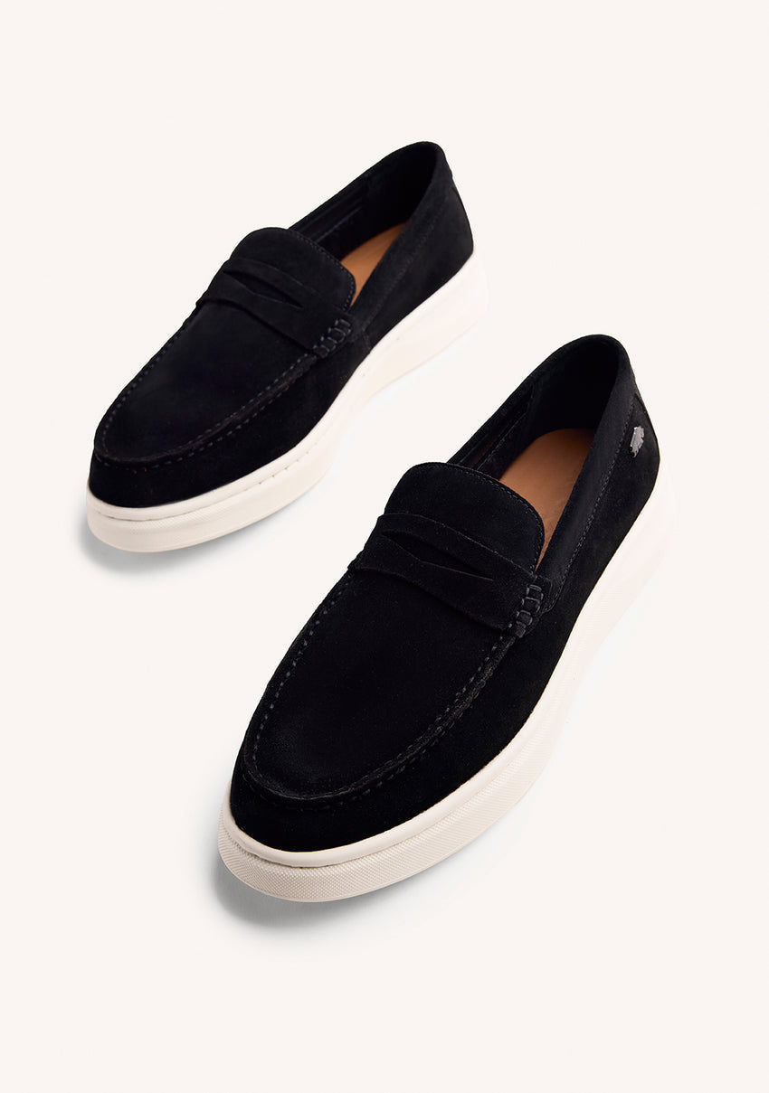 PLATFORM LEATHER LOAFERS HUBBELL