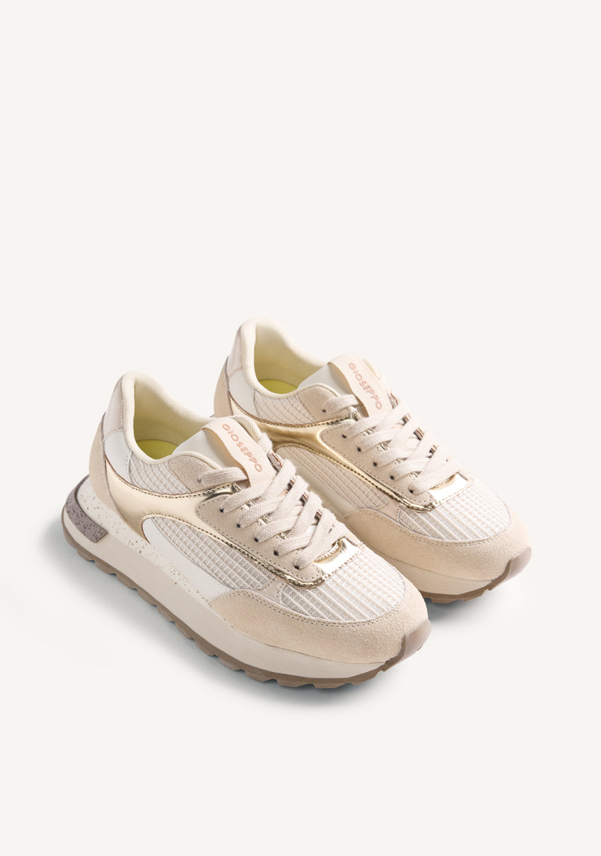 LEATHER AND MESH SNEAKERS PUSCA