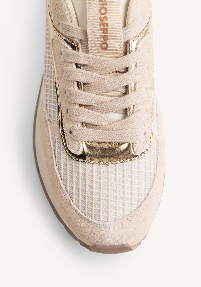 LEATHER AND MESH SNEAKERS PUSCA