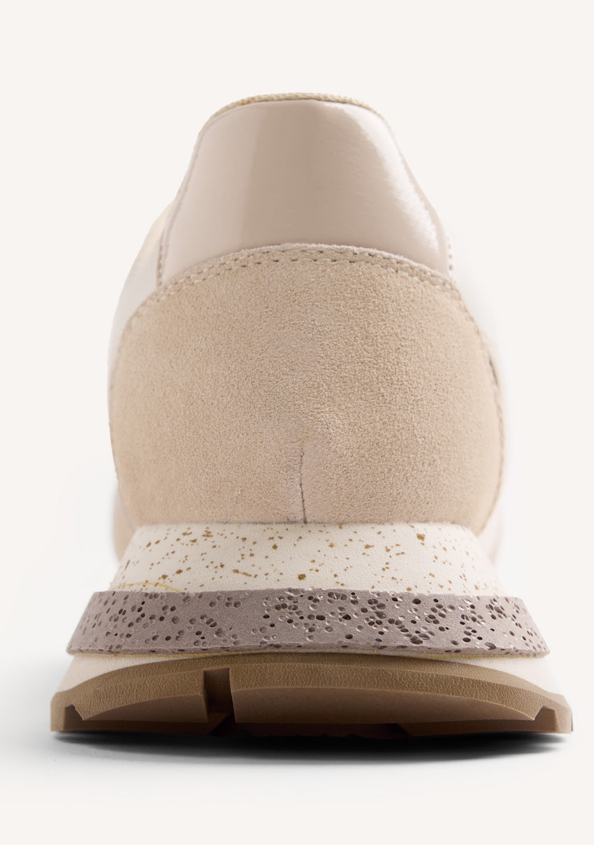 LEATHER AND MESH SNEAKERS PUSCA