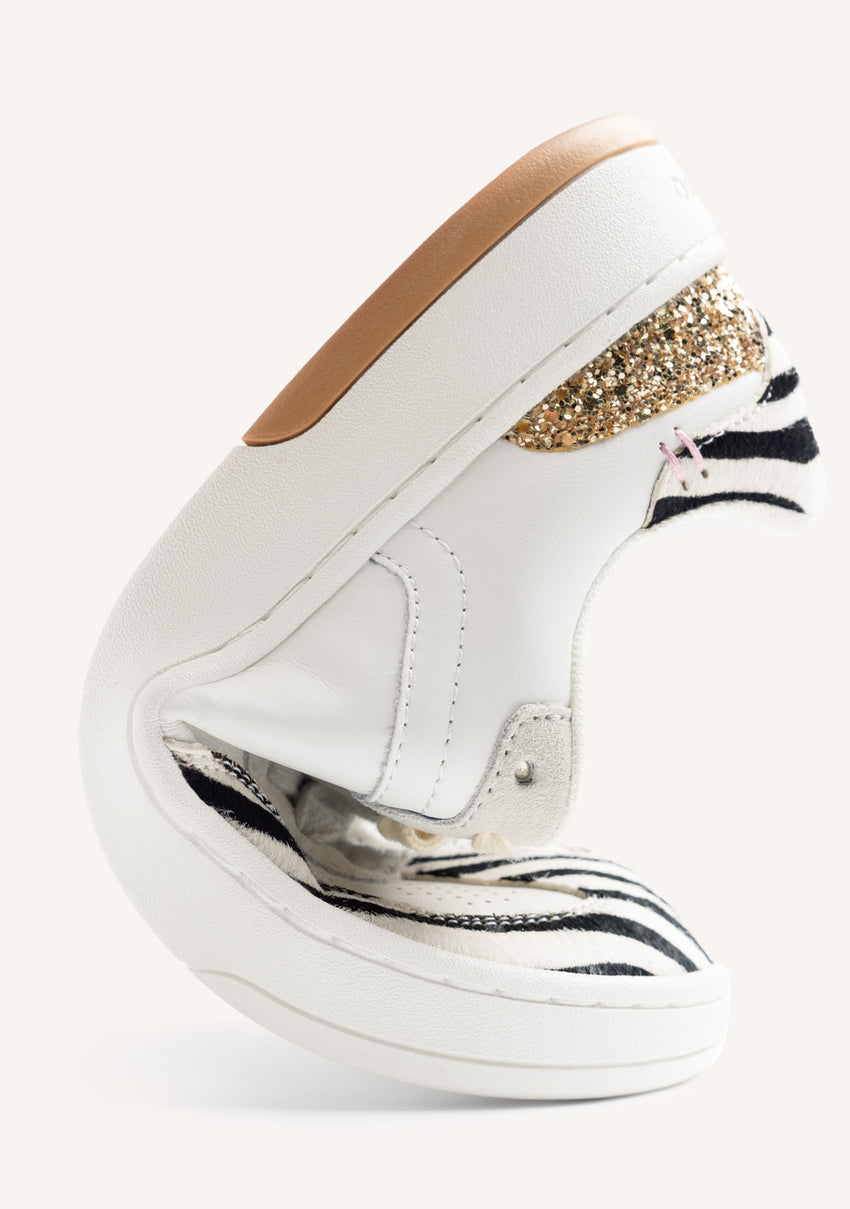 GIOSEPPO BAREFOOT - ANIMAL PRINT LEATHER SNEAKERS ENKARE