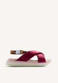ANIMAL PRINT LEATHER SPORTY SANDALS TALISAY