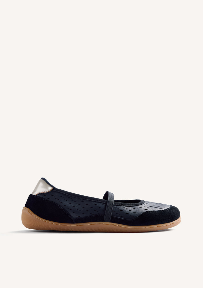 GIOSEPPO BAREFOOT - CUT-OUT LEATHER SPORTY BALLET FLATS MALAVA