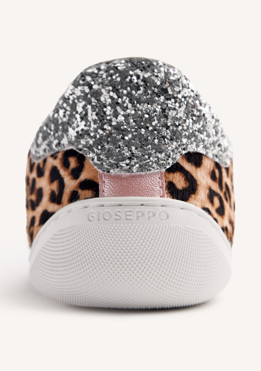 GIOSEPPO BAREFOOT - ANIMAL PRINT LEATHER SNEAKERS ANDEI