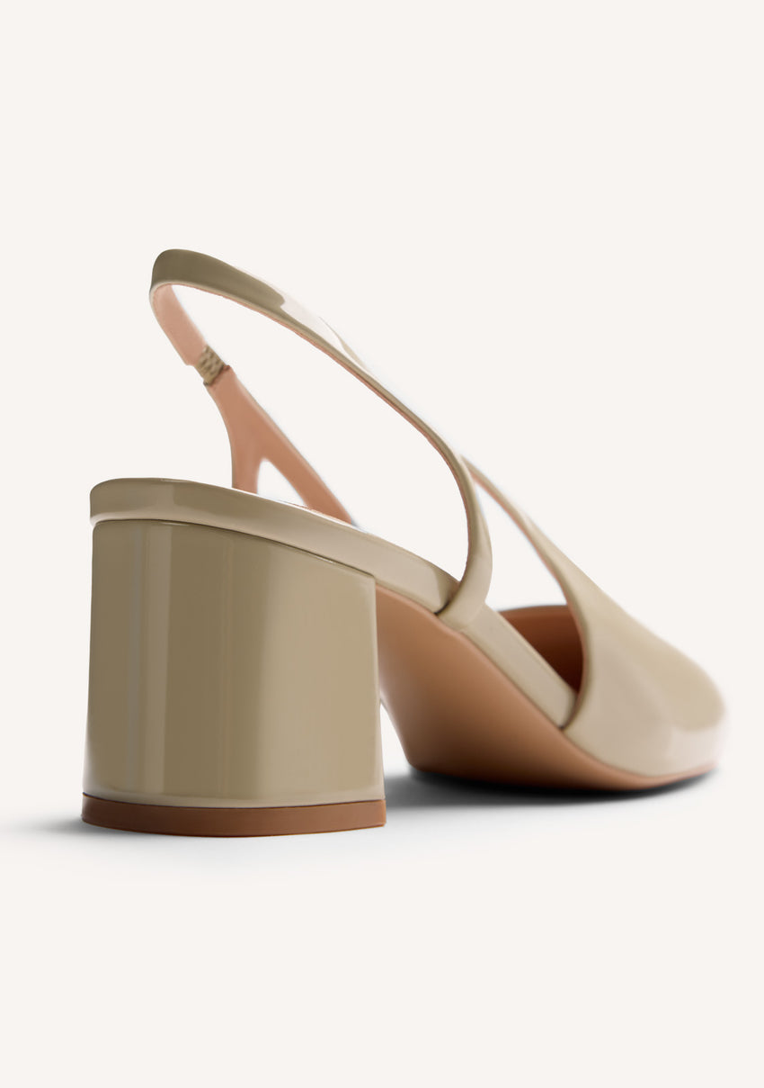 PATENT LEATHER EFFECT HEELED SHOES CABUYAO
