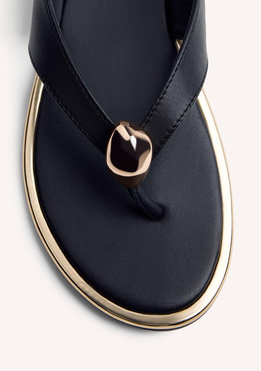 JEWEL LEATHER SANDALS WAMBA