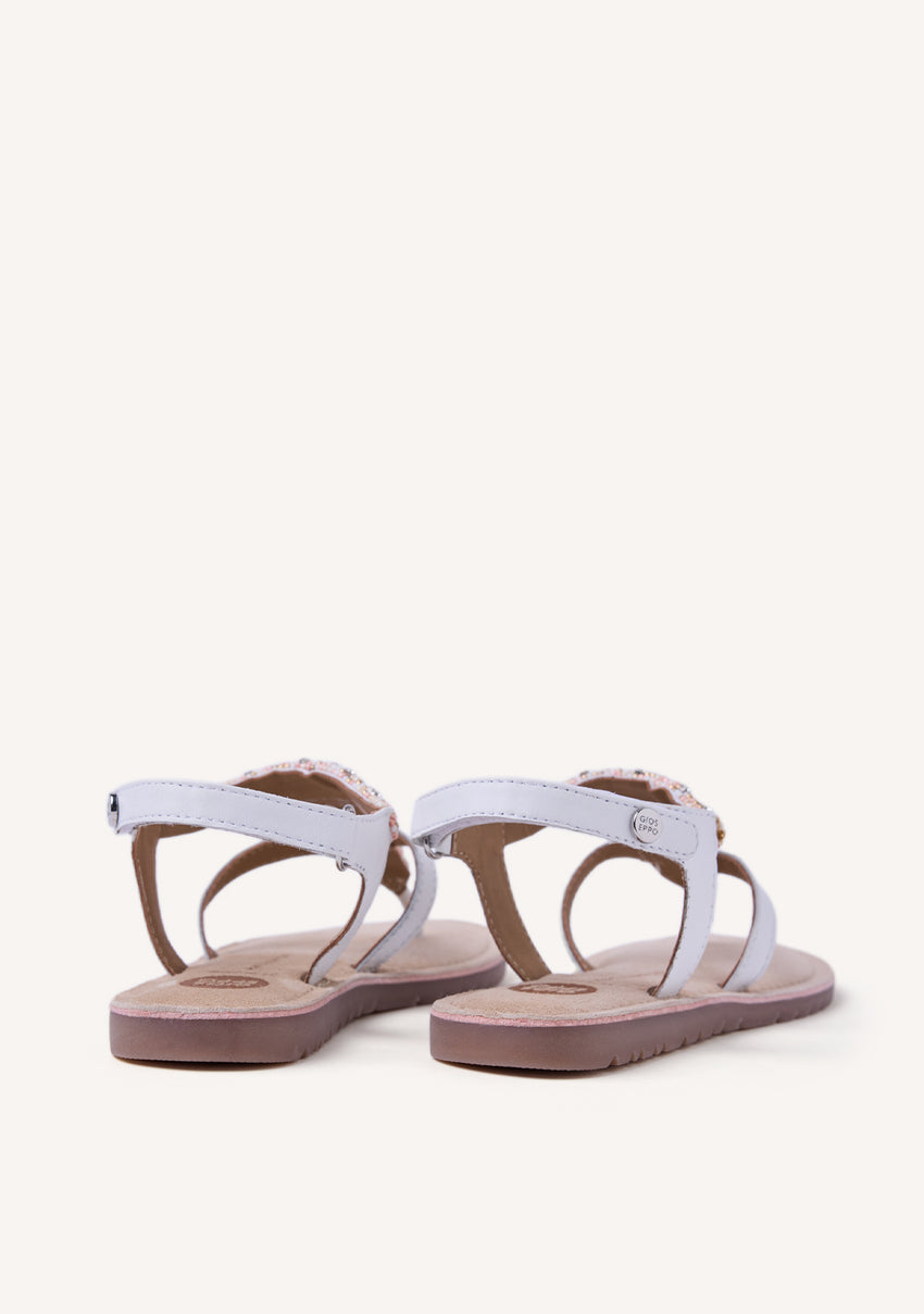 LEATHER SANDALS BEADS AND CHARMS INYA