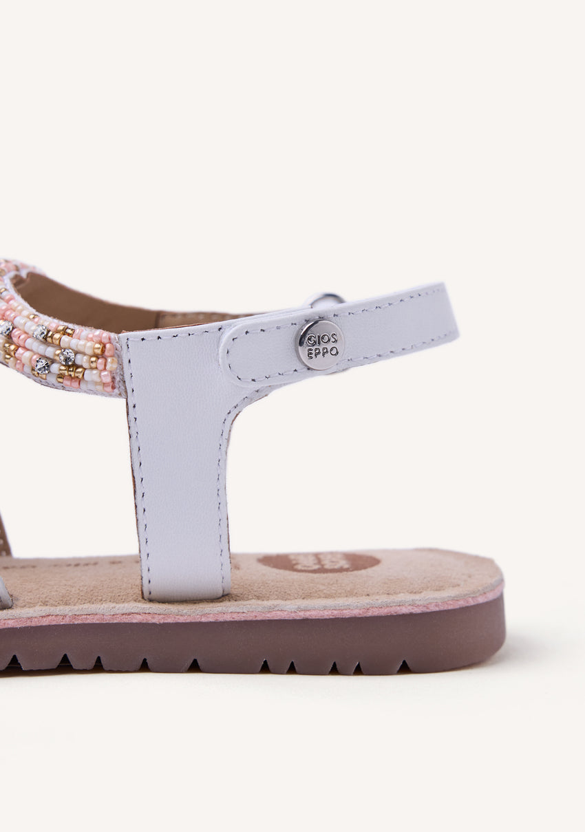 LEATHER SANDALS BEADS AND CHARMS INYA